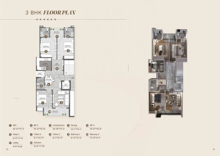 1740 Sq Ft 3BHK Builder Floor Sector 65 Gurgaon ₹3.28 Cr | 9810010820