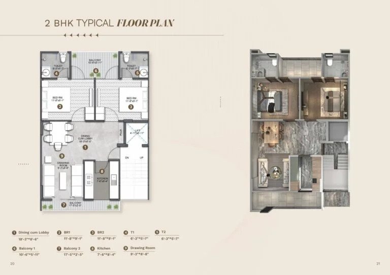 1740 Sq Ft 3BHK Builder Floor Sector 65 Gurgaon ₹3.28 Cr | 9810010820