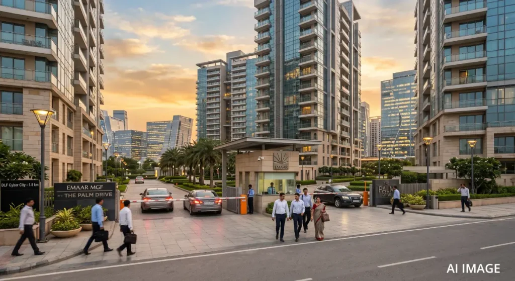 Gurgaon ready-to-move rental surge — gated society near Cyber City